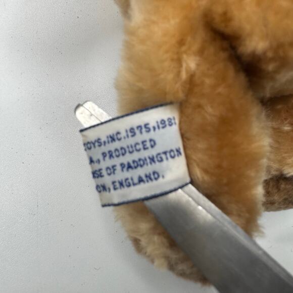 Vintage Eden 1981 Paddington Bear Standing Plush Coat & Hat with Tags - Picture 4 of 8